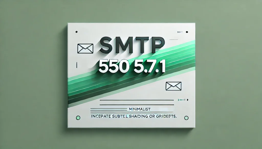 SMTP 550 5.7.1