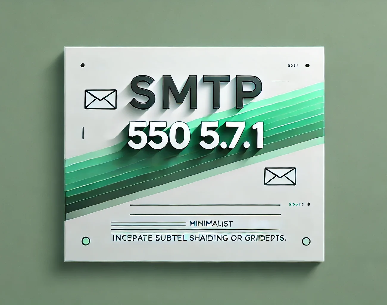 SMTP 550 5.7.1