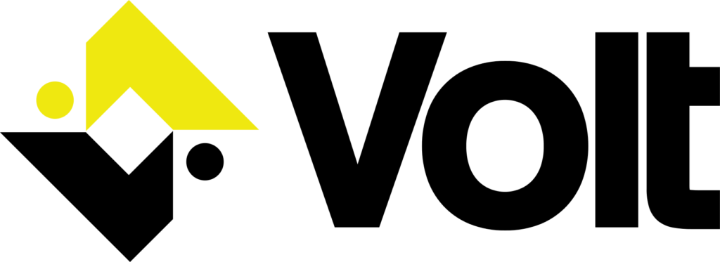 Yellow triangular shape and dot next to black text ATELIER, with smaller text below reading ARCHITECTS & PLANNERS. The logo features a minimalist, geometric design.